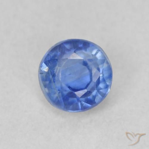 0.35ct Natural Bright Blue Kyanite, Round, VS