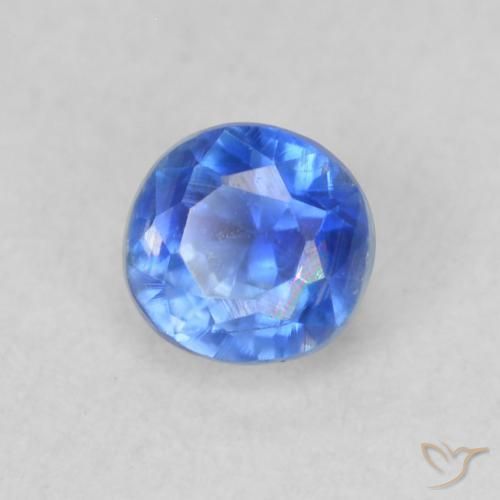 0.36 ct Blue Kyanite Stone, Natural Kyanite in Round Facet Shape for Sale