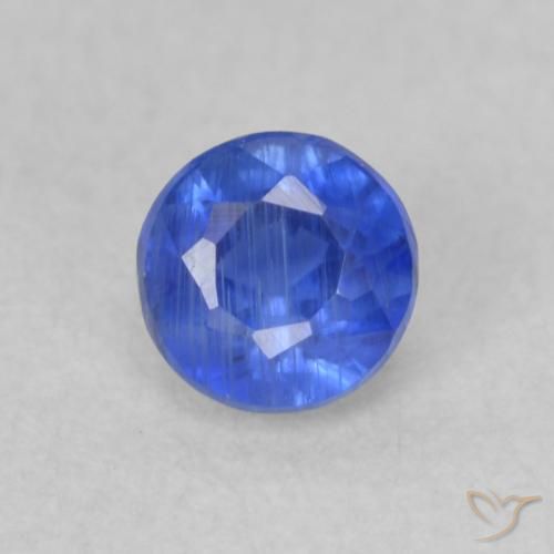 0.38ct Natural True Blue Kyanite, Round, VS