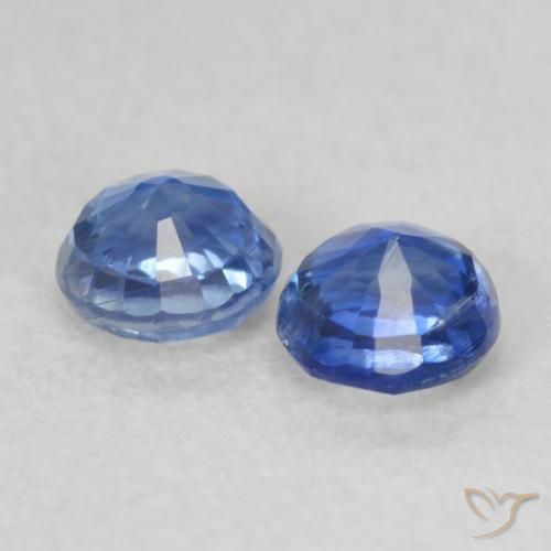 Kyanite Gemstones in 3.5 mm (calibrated) Size for Sale, Kyanite Stones in Light Navy Blue Color