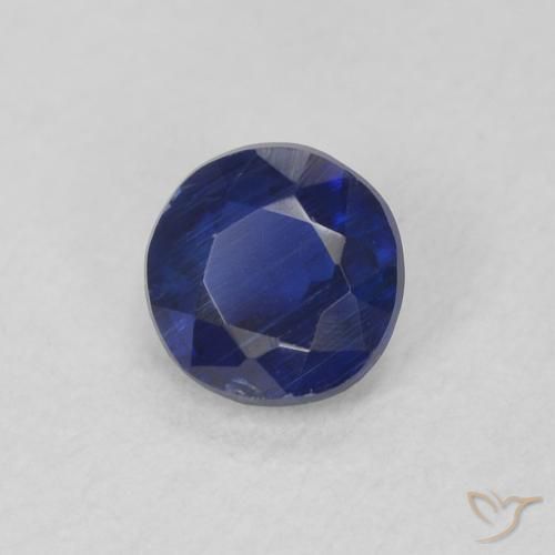 0.31 ct Blue Kyanite Stone, Natural Kyanite in Round Facet Shape for Sale