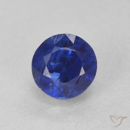 0.54ct Natural Navy Blue Kyanite, Round, SI