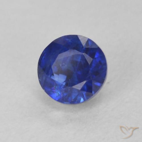 0.54 ct Blue Kyanite Stone, Natural Kyanite in Round Facet Shape for Sale