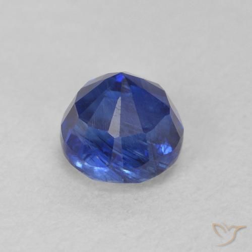 Kyanite Gemstone in 4.2 mm Size for Sale, Kyanite Stone in Navy Blue Color