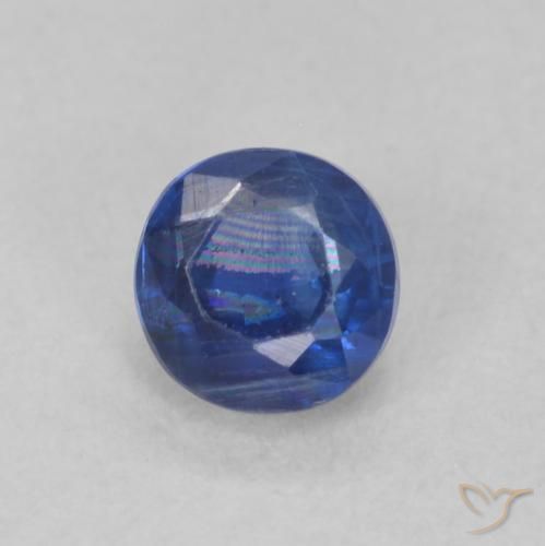 0.45 ct Blue Kyanite Stone, Natural Kyanite in Round Facet Shape for Sale