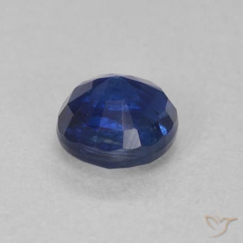 Kyanite Gemstone in 4.3 mm Size for Sale, Kyanite Stone in Navy Blue Color