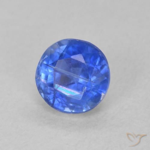 0.44 ct Blue Kyanite Stone, Natural Kyanite in Round Facet Shape for Sale
