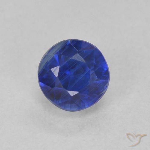 0.49ct Natural Navy Blue Kyanite, Round, SI