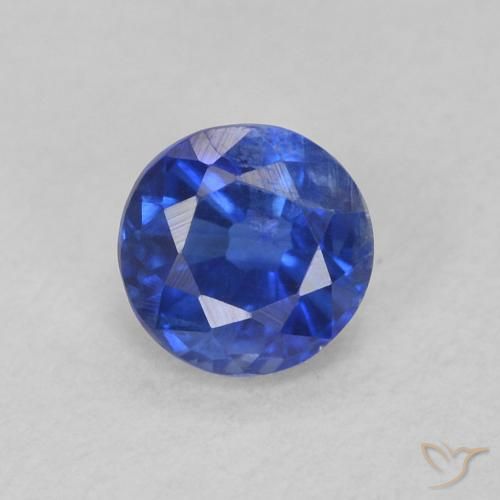 0.40ct Natural True Blue Kyanite, Round, SI