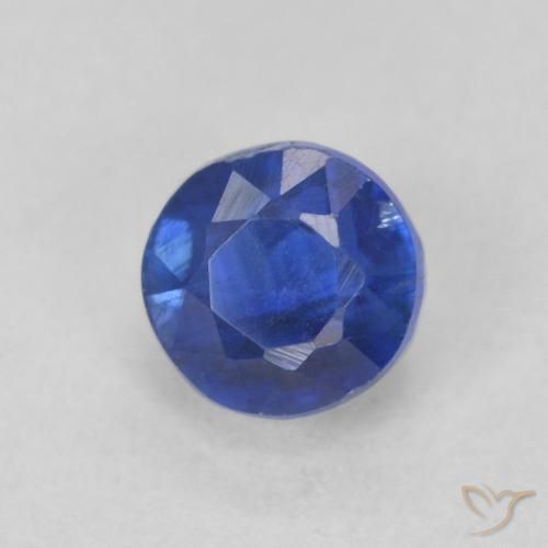 0.54 ct Blue Kyanite Stone, Natural Kyanite in Round Facet Shape for Sale