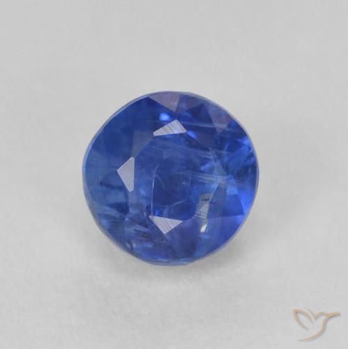 0.53ct Natural True Blue Kyanite, Round, SI