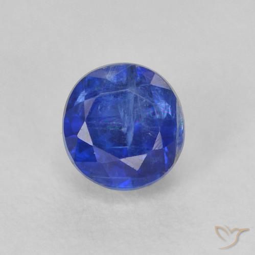 0.55ct Natural True Blue Kyanite, Round, SI