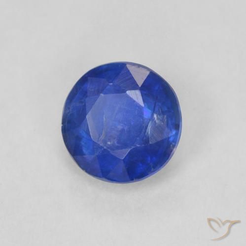 0.36 ct Blue Kyanite Stone, Natural Kyanite in Round Facet Shape for Sale