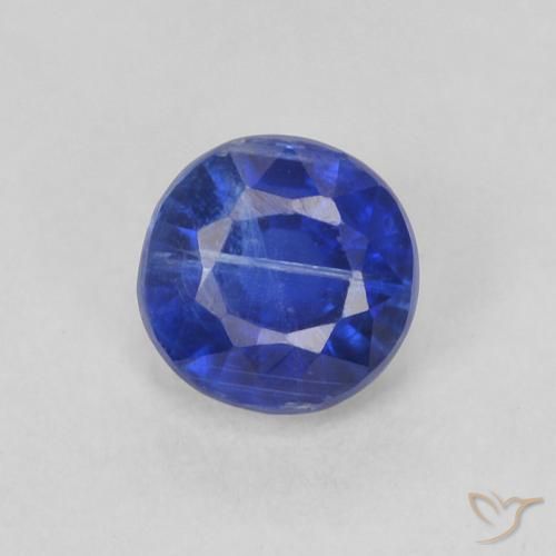 0.43ct Natural Deep Blue Kyanite, Round, SI