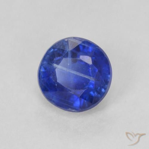 0.43 ct Blue Kyanite Stone, Natural Kyanite in Round Facet Shape for Sale