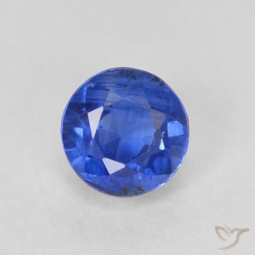 0.47ct Natural True Blue Kyanite, Round, SI