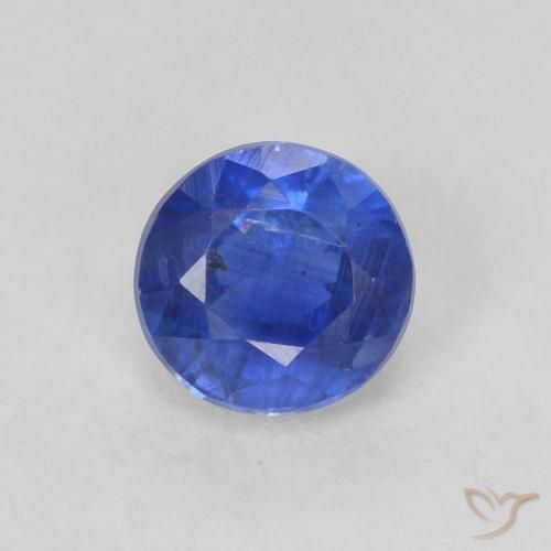 0.44ct Natural True Blue Kyanite, Round, SI
