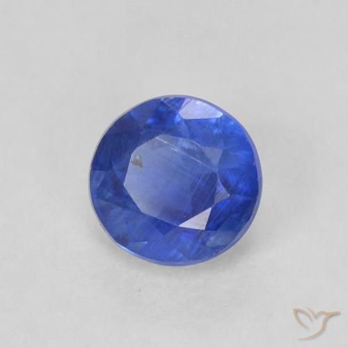 0.44 ct Blue Kyanite Stone, Natural Kyanite in Round Facet Shape for Sale