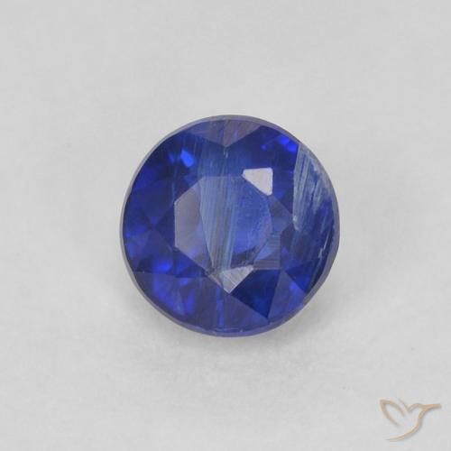 0.44 ct Blue Kyanite Stone, Natural Kyanite in Round Facet Shape for Sale