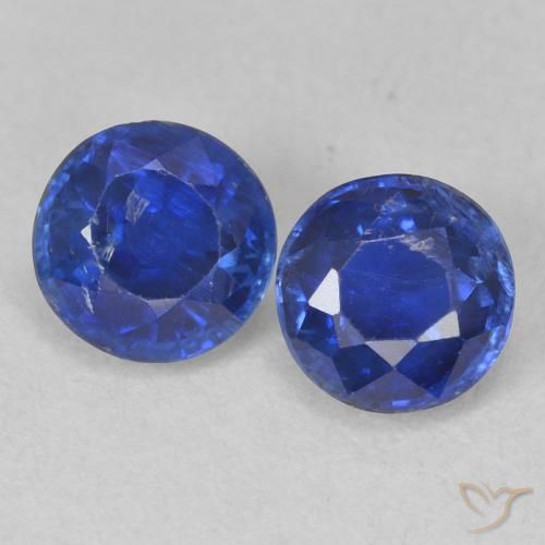 1.43ctw Natural Dark Blue Kyanite, Round, SI