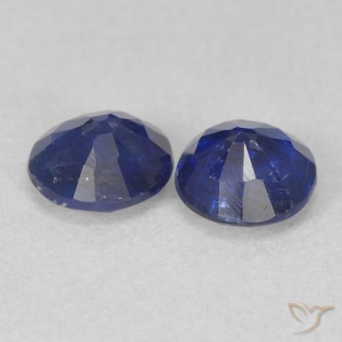 Kyanite Gemstones in 5 mm (calibrated) Size for Sale, Kyanite Stones in Dark Blue Color