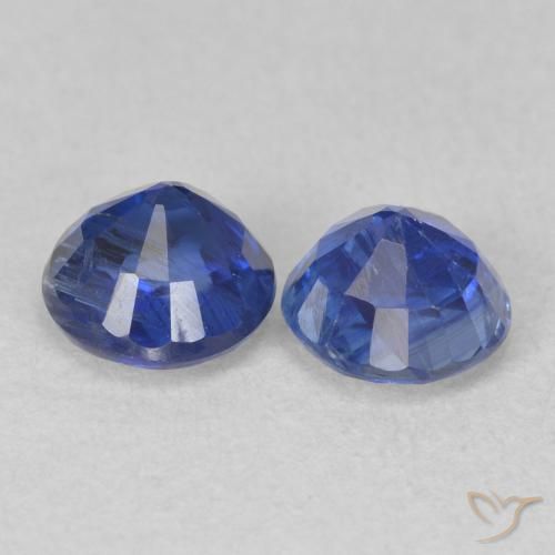 Kyanite Gemstones in 5 mm (calibrated) Size for Sale, Kyanite Stones in True Blue Color