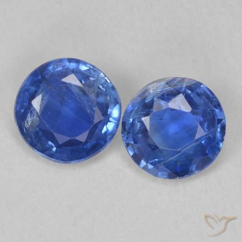 1.02ctw Natural Navy Blue Kyanite, Round, SI