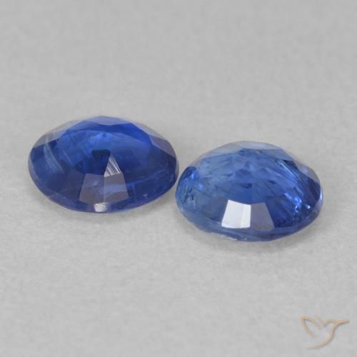 Kyanite Gemstones in 5 mm (calibrated) Size for Sale, Kyanite Stones in Navy Blue Color