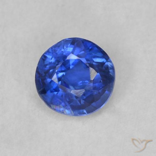 0.36ct Natural True Blue Kyanite, Round, SI