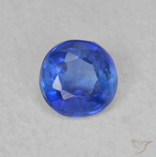 0.39ct Natural True Blue Kyanite, Round, SI