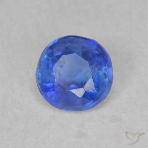0.39 ct Blue Kyanite Stone, Natural Kyanite in Round Facet Shape for Sale
