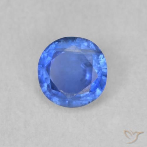0.34 ct Blue Kyanite Stone, Natural Kyanite in Round Facet Shape for Sale
