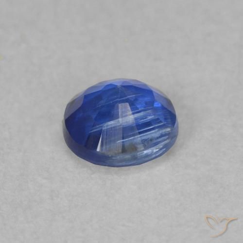 Kyanite Gemstone in 4 mm (calibrated) Size for Sale, Kyanite Stone in Light Navy Blue Color