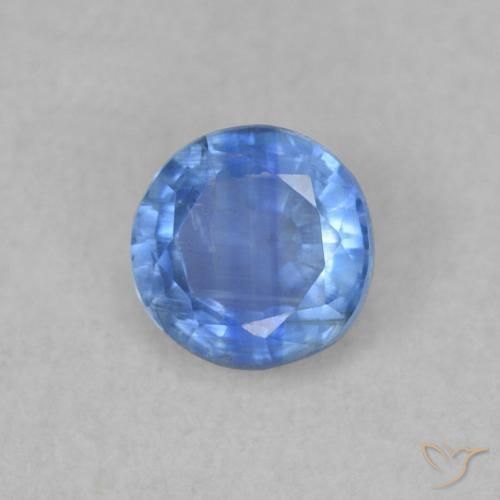 0.39 ct Blue Kyanite Stone, Natural Kyanite in Round Facet Shape for Sale