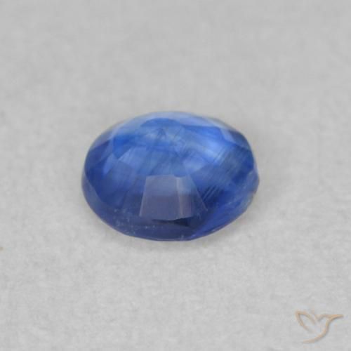 Kyanite Gemstone in 4.3 mm Size for Sale, Kyanite Stone in Light Navy Blue Color