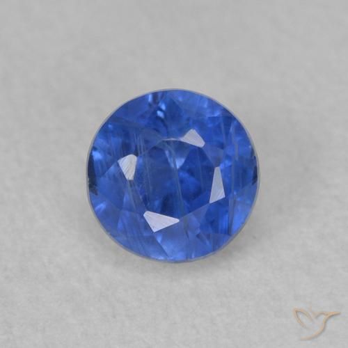 0.52ct Natural True Blue Kyanite, Round, SI