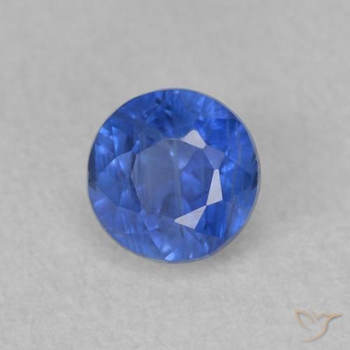 0.52 ct Blue Kyanite Stone, Natural Kyanite in Round Facet Shape for Sale