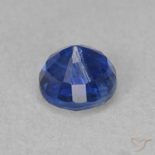 Kyanite Gemstone in 4.3 mm Size for Sale, Kyanite Stone in Deep Azure Blue Color