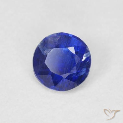 0.31 ct Blue Kyanite Stone, Natural Kyanite in Round Facet Shape for Sale