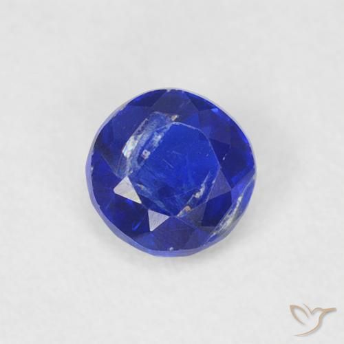 0.33ct Natural Navy Blue Kyanite, Round, SI