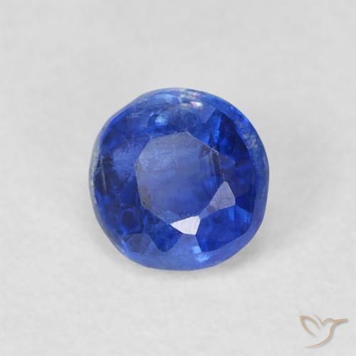 0.42 ct Blue Kyanite Stone, Natural Kyanite in Round Facet Shape for Sale