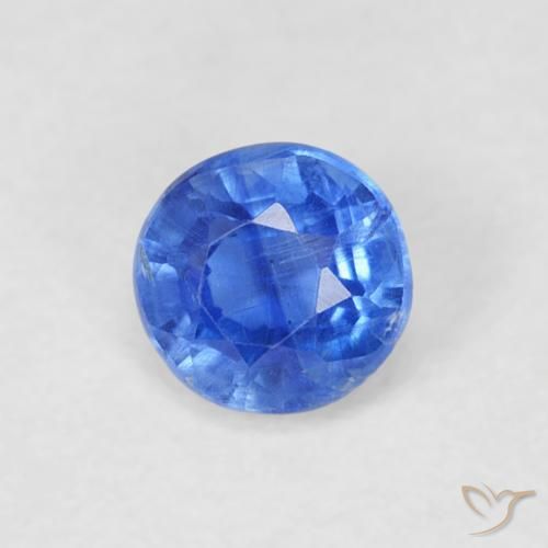 0.42 ct Blue Kyanite Stone, Natural Kyanite in Round Facet Shape for Sale
