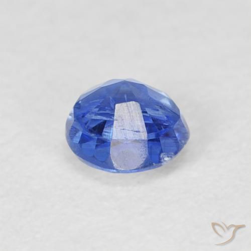 Kyanite Gemstone in 4.3 mm Size for Sale, Kyanite Stone in Medium Navy Blue Color