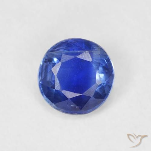 0.36ct Natural Deep Blue Kyanite, Round, SI