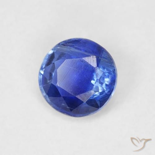 0.36 ct Blue Kyanite Stone, Natural Kyanite in Round Facet Shape for Sale