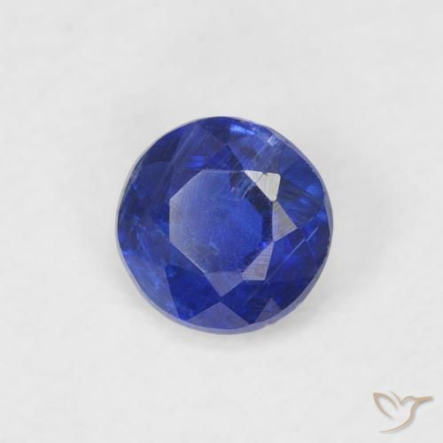 0.34 ct Blue Kyanite Stone, Natural Kyanite in Round Facet Shape for Sale