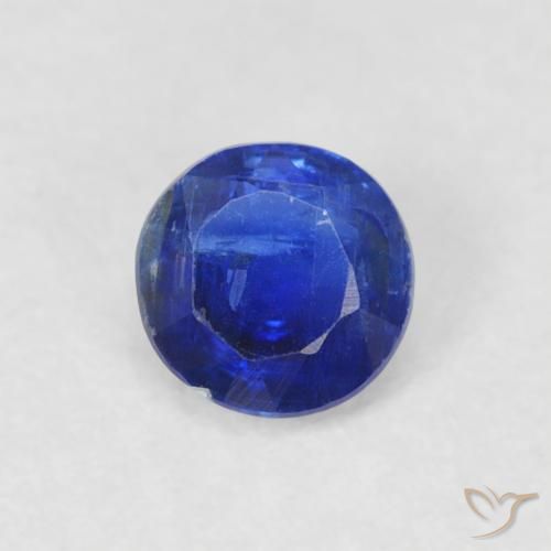 0.38ct Natural Navy Blue Kyanite, Round, SI