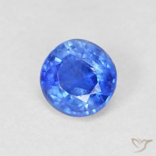 0.36 ct Blue Kyanite Stone, Natural Kyanite in Round Facet Shape for Sale