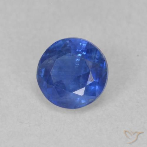 0.43 ct Blue Kyanite Stone, Natural Kyanite in Round Facet Shape for Sale