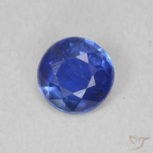 0.32 ct Blue Kyanite Stone, Natural Kyanite in Round Facet Shape for Sale